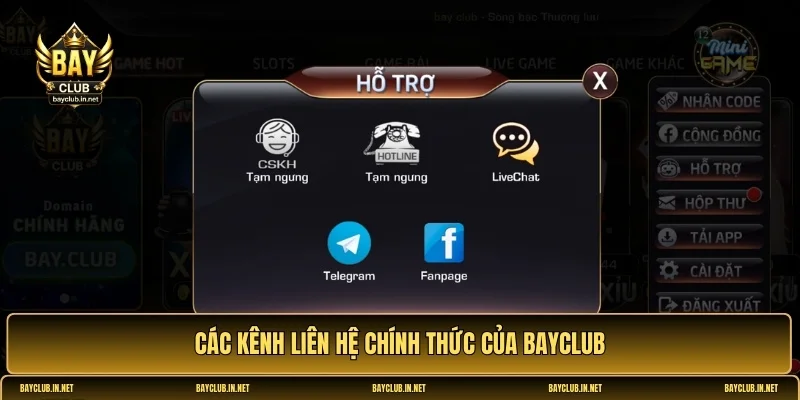 liên hệ Bayclub?